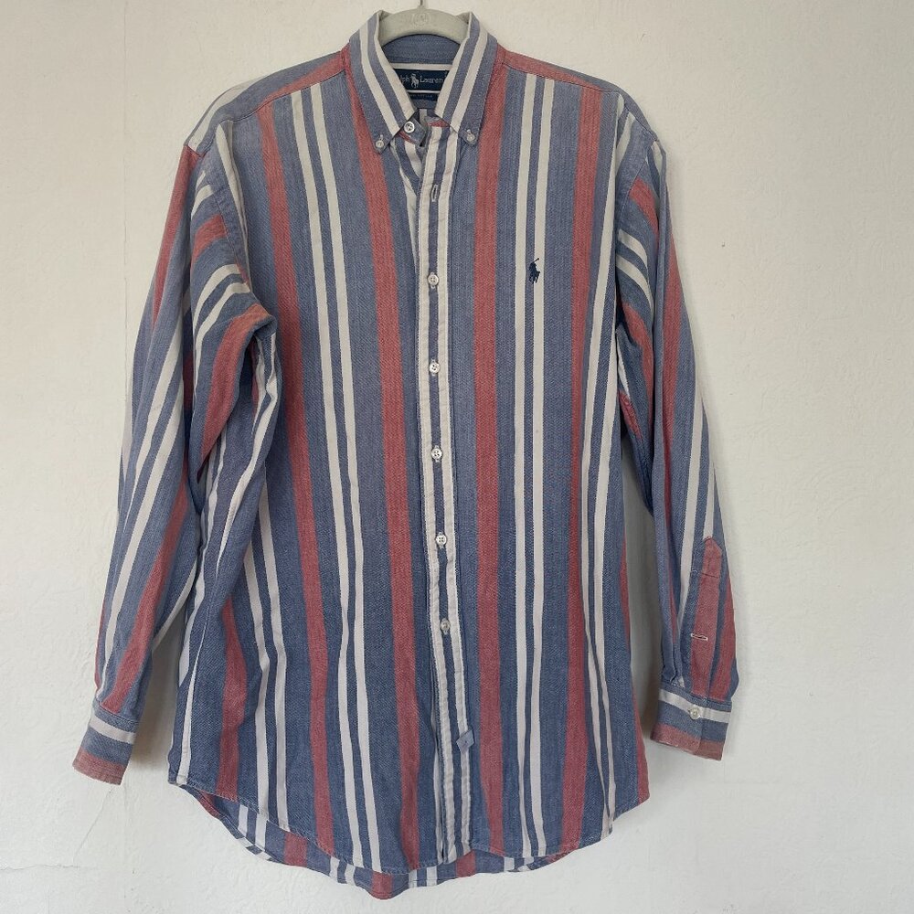 Vintage Striped Polo Ralph Lauren button up